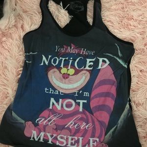 Disney Cheshire Cat racerback tank